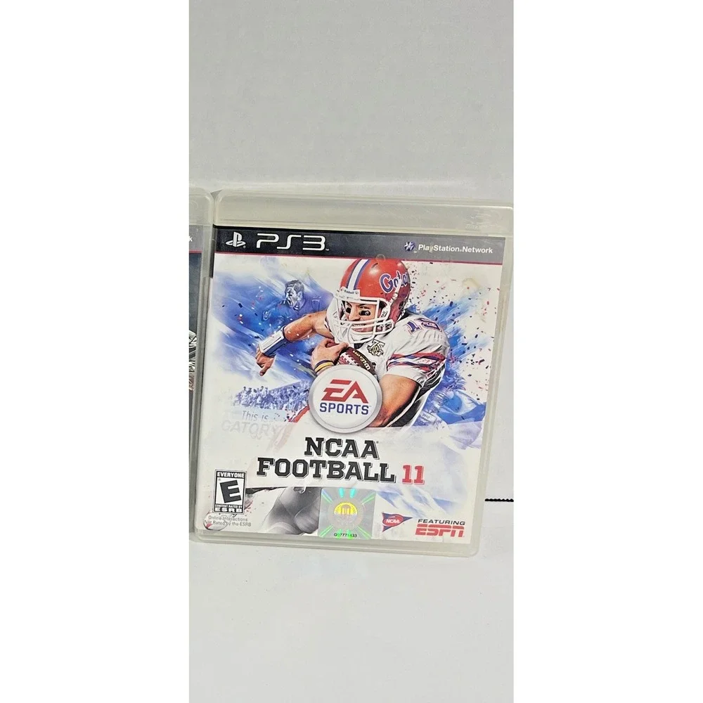 Sony PS3 Video Game Bundle NCAA Football 11 Black Ops Genji Days of the Blade